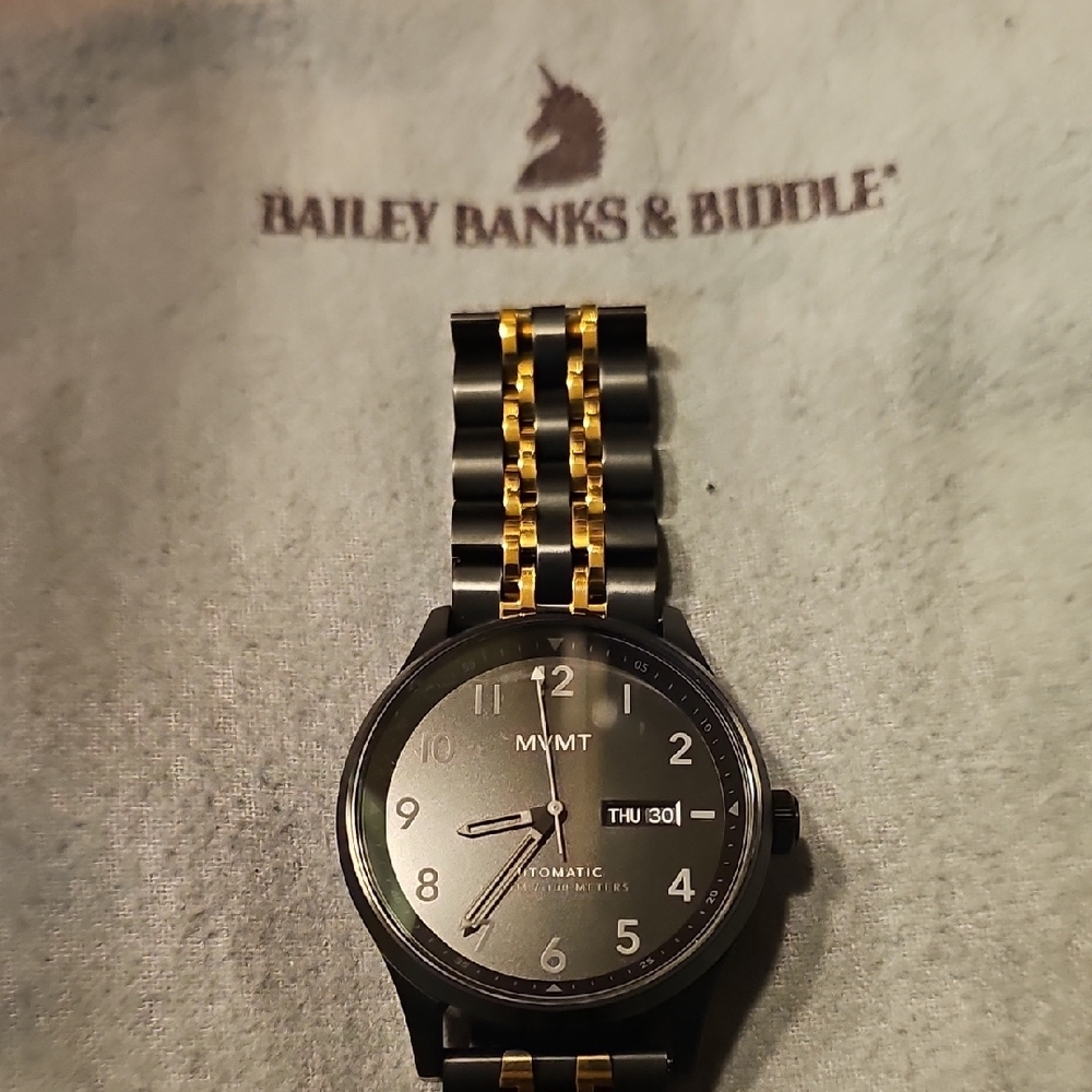 MVMT Black and Gold Men's Automatic Watch with Day-Date - Picture 2 of 13